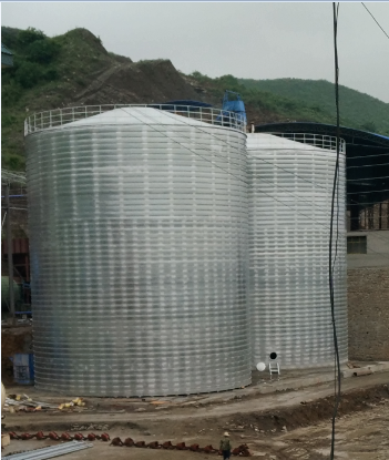 阿勒泰粮食钢板仓的安装全过程不用热焊接